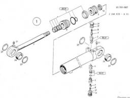1462679 Ремкомплект гидроцилиндра O&amp;K MH 6