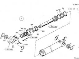 1590963 Ремкомплект гидроцилиндра излома стрелы O&amp;K MH P