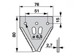 16007763 Сегмент коси жатки типу Schumaher