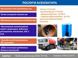 2023-Дніпро Асенізатор, Ілосос, Прочищення каналізацій, Ручне чищення зливних ям