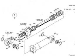2532295 Ремкомплект гидроцилиндра рукояти O&amp;K MH Plus