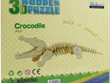 3D конструктор из дерева Крокодил