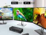 8k HDMI &amp; DP KVM Switch 4x3 переключатель hdmi+dp usb switch 8k60hz usb3.0 - фото 1