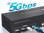 8k HDMI &amp; DP KVM Switch 4x3 переключатель hdmi+dp usb switch 8k60hz usb3.0 - фото 2