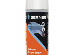 Аэрозольная матовая краска Lackspray RAL 9010 (чистый белый), 400 мл Berner