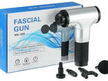 Аккумуляторный портативный ручной массажер для тела Fascial Gun HG-320 Silver (14017) - фото 2