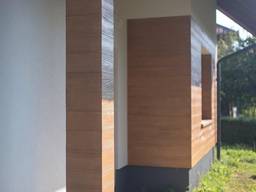 Акриловая доска для фасада под покраску , имитация натурального дерева 2000х170х4 мм