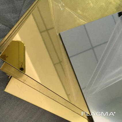 Акриловое стекло зеркальное , экструзионное, 3 мм, 002 золото, 1220х2440