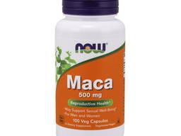 Активное долголетие NOW Maca 500 mg (100 veg caps)