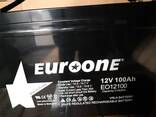 Акумулятор AGM Euroone 12V 100Ah VRLA. - фото 1
