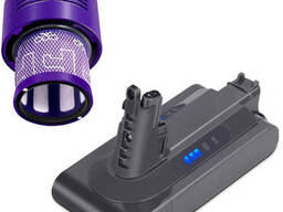 Акумулятор Dyson V10 Longfit, 25.2V, заміна, з фільтром