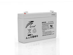 Акумуляторна батарея AGM Ritar RT672, Gray Case, 6V 7.2Ah ( 151х34х94 (100) ). ..