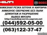 Алмазная резка Сверление бетона Без пыли Квартирный демонтаж