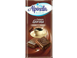 Alpinella черный шоколад без добавок 90 грамм