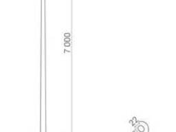 Алюминиевая опора освещения ROSA SAL-7