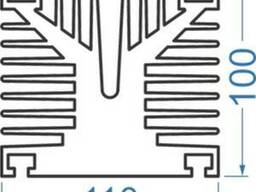 Алюминиевый радиаторный профиль 100x110