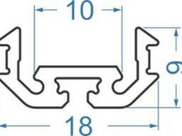 Алюминиевый светодиодный профиль 18x9