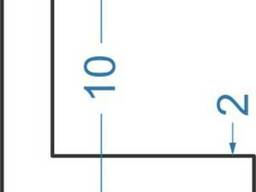 Алюминиевый уголок равносторонний 10x10x2 черный анод