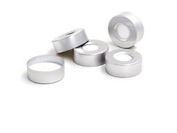 Алюминиевые обжимные крышки 20 мм с септой PTFE/Silicone для парофазных виал 22,5 мм. 100