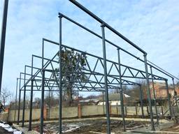 Каркас ангару 12х24х4 Односхилий, прямостінний під зерносховище, склад