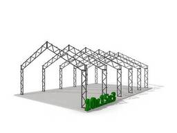 Ангар двоскатний Аграрник 10х15х3