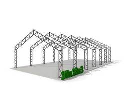 Ангар двоскатний Аграрник 10х18х3