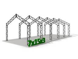 Ангар двоскатний Аграрник 7х15х3