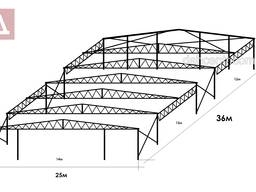 Каркас ангару під літаки Прямостінний