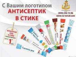 Антисептический гель в стике с логотипом, Антисептик гель д