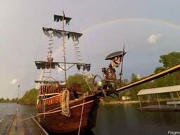 Аренда катера "Пиратский бриг" | Прогулки по Днепру