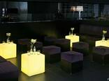 Аренда LED стол-стул куб 40х40х40 см - фото 1