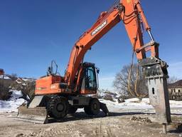 Услуги гидромолота на базе полноповоротного экскаватора