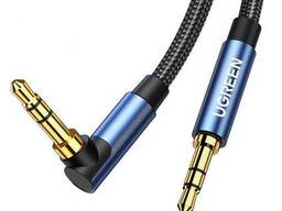 Аудиокабель mini jack 3,5 mm Ugreen AV112 Gold Plated Metal Case с угловым L-образным...