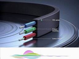 Аудиокабель mini jack 3,5 mm Ugreen Straight to angle flat cable с угловым L-образным...