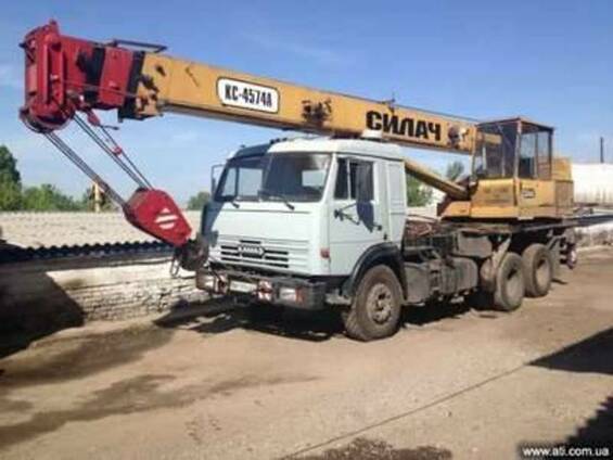 Автокран КТА 25 на Камазе, 2004г. в., пробег 40000км, резина