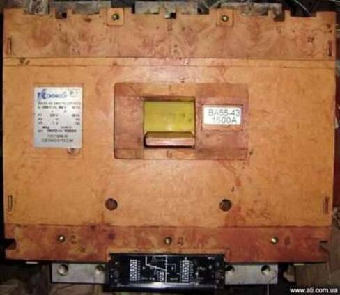 Автоматический выключатель А3716, А3726, А3796, А3134, А3144