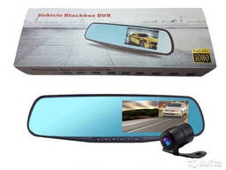 Автомобильное зеркало видеорегистратор для машины на 2 камеры Vehicle Blackbox DVR. ..