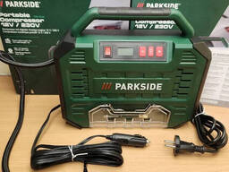 Автомобильный компрессор 12/220в Parkside PMK 150 A1 компрессор для подкачки колёс