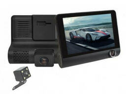 Автомобильный видеорегистратор с 3 камерами Car DVR WDR Full HD 1080P