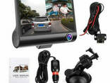 Автомобильный видеорегистратор с 3 камерами Car DVR WDR Full HD 1080P
