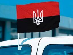 Автомобільний прапор Націоналістів України з гербом
