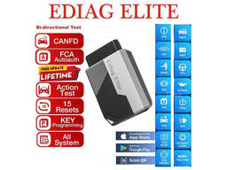Автосканер KINGBOLEN Ediag Elite с бесплатным пожизненным обновлением - шина CAN-FD