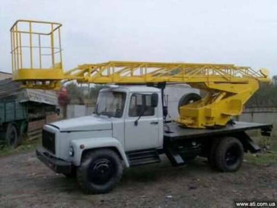Автовышка АП 17, на базе ГАЗ 3307