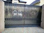 Ажурные кованые ворота Одесса