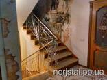 Ажурные ограждение лестницы из нержавеющей стали - фото 1