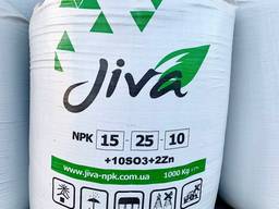 Азотные удобрения JIVA 15.25.10 10(SO3) 2Zn