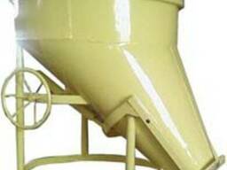 Бадья и бункер раствороприемные