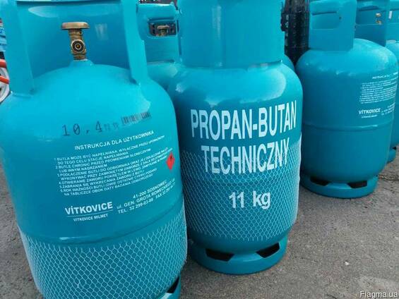 Баллоны газовые пропан-бутан технической 11 кг/20 Л
