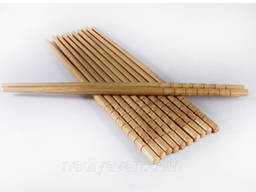 Бамбуковые палочки 24см, россыпь / фигурный конец