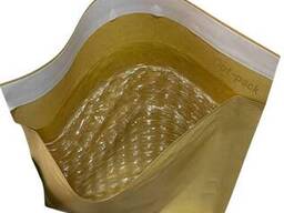 Бандерольный конверт №18 с пузырчатой пленкой, 270 × 360 мм, коричневый, почтовый...